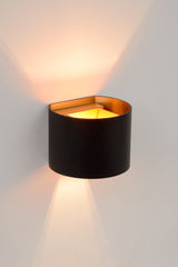 Lucide Xio Wandleuchte Schwarz mit verstellbarem Abstrahlwinkel